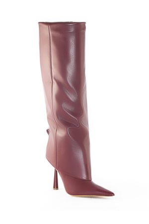 Stivale Ros 31 in pelle bordeaux GIA BORGHINI | ROS318855
